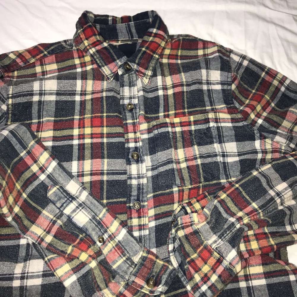Urban Renewal Recycled Overdyed Flannel Shirt - Picture 6 of 6